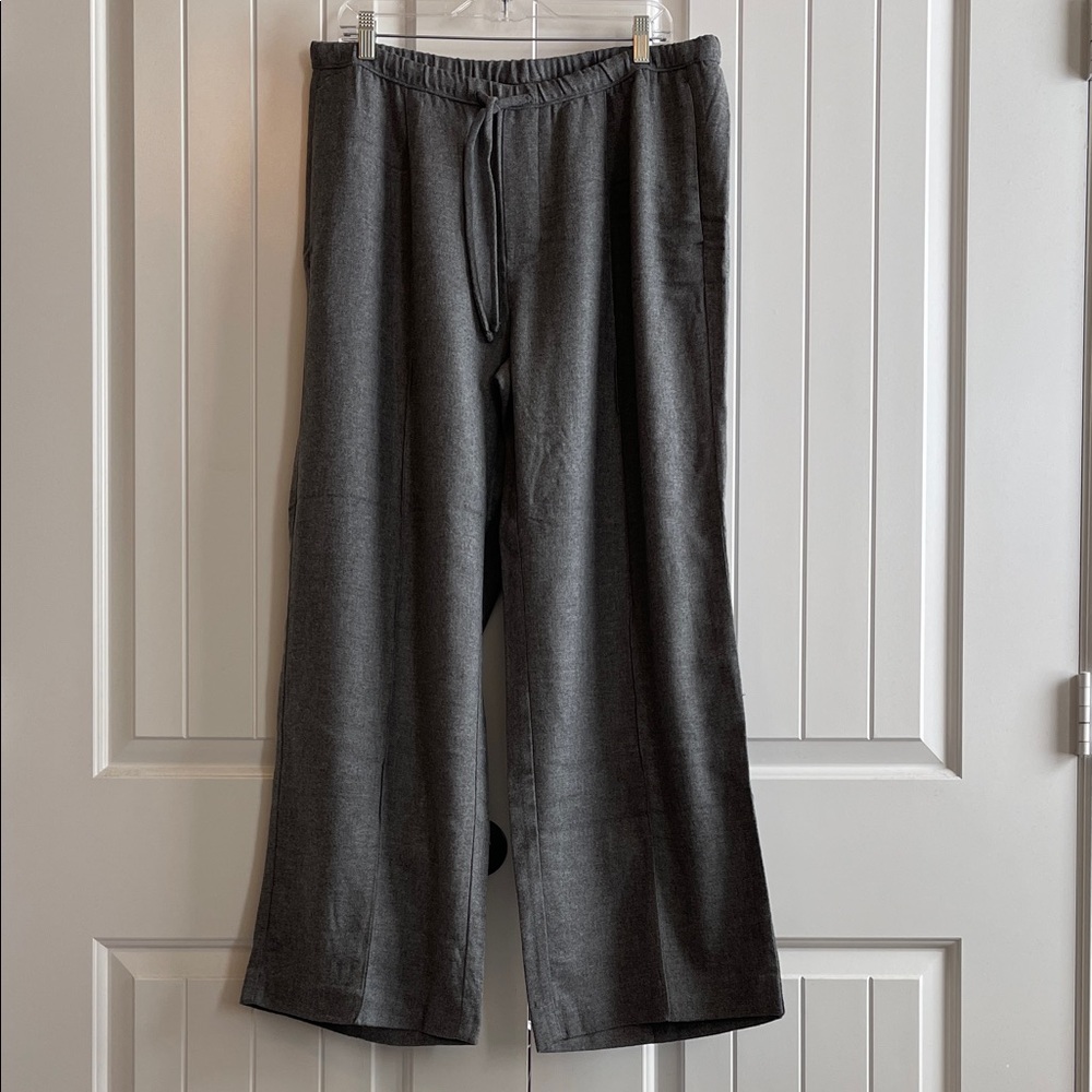 Banana Republic Dark Gray Wide-Leg Pants